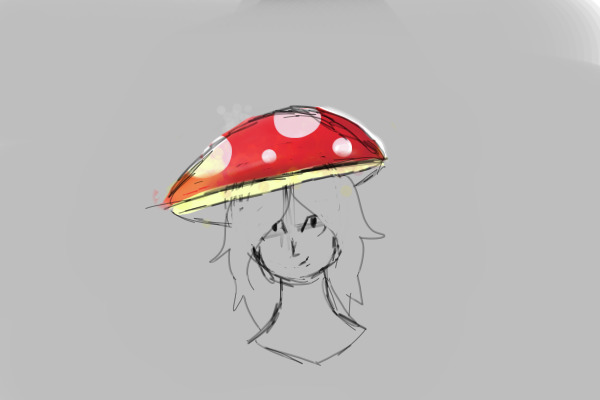 mushroom hat ¯\_(ツ)_/¯