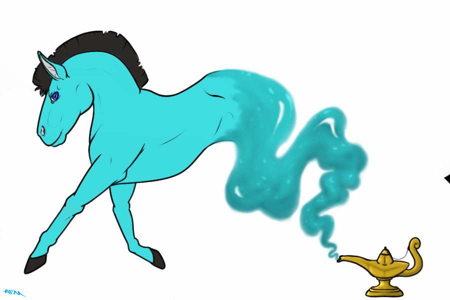 Enchanted Genie Ponies #59.  [Custom for ymbryne]