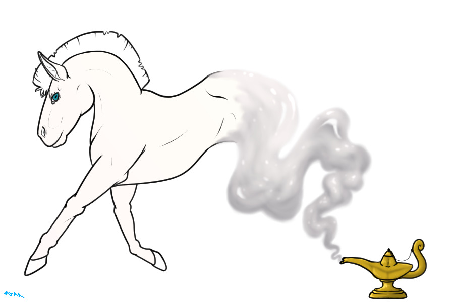 Enchanted Genie Ponies #62. [ Custom for Armoury]