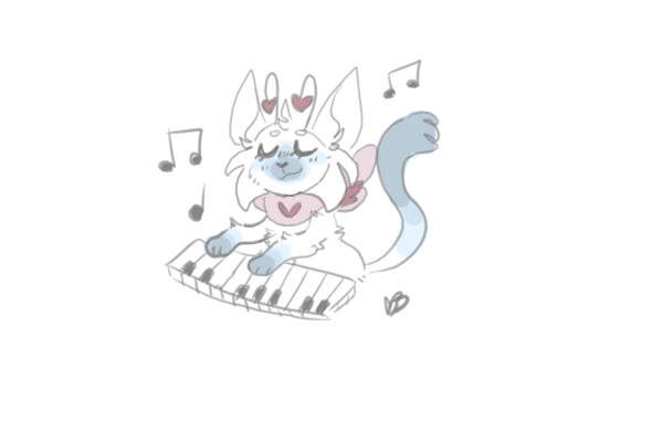 piano cat