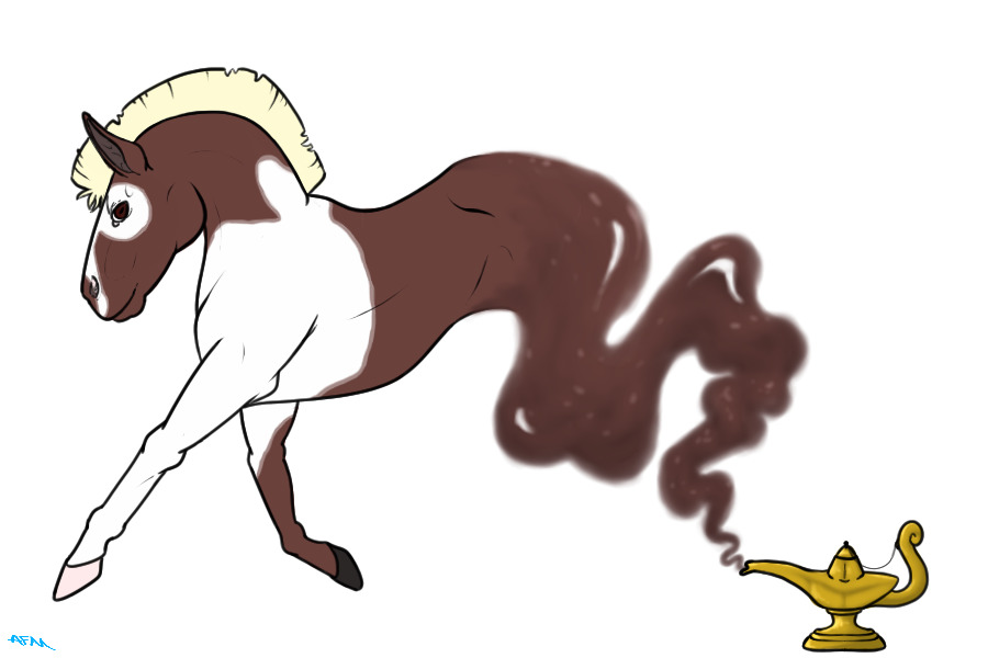 Genie Ponies #69. [ Custom for Disreputable]