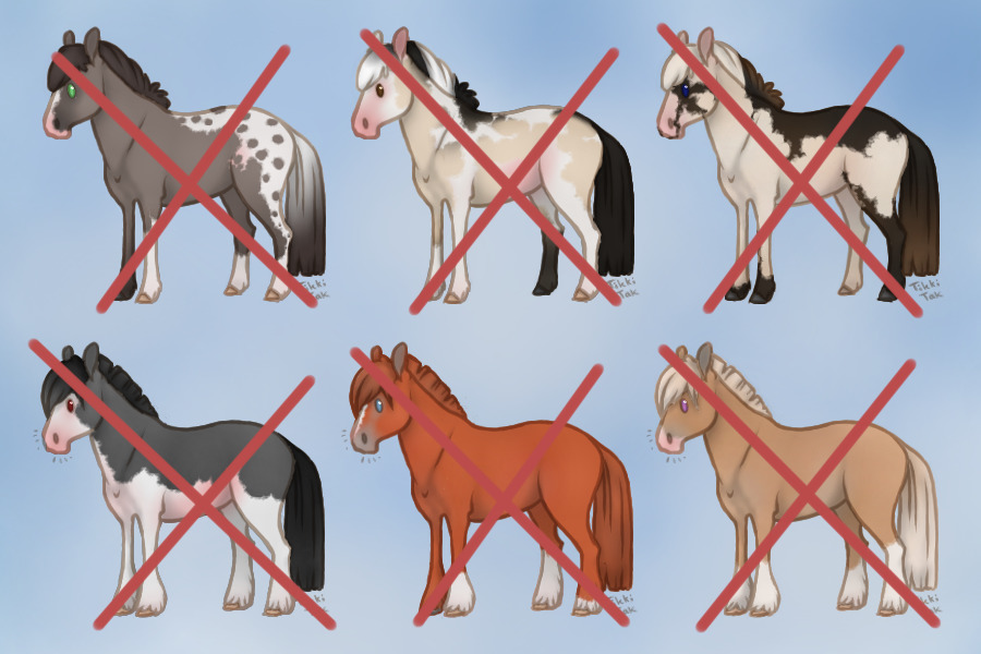 Free horse adoptables - Taken!