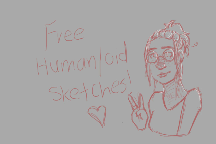 Free human/oid sketches!