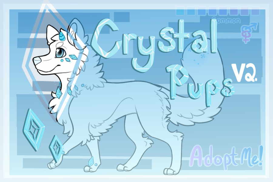 Crystal Pups {redone lines}