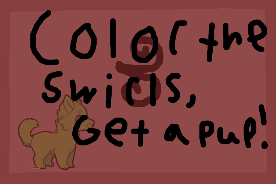 Color the Swirls, Get a Pup!