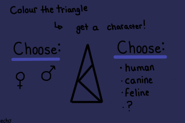 Colour The Triangle, Get A Character! (Currently closed)