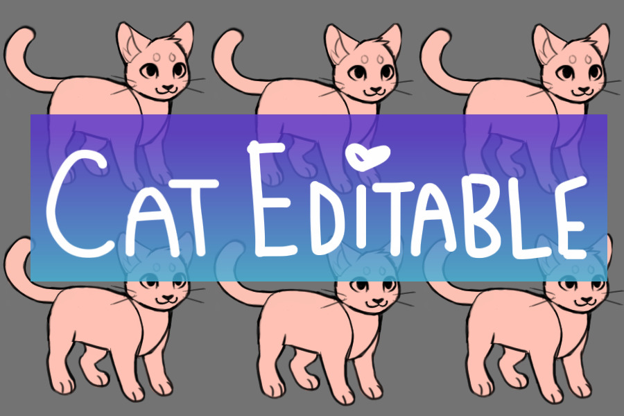 Cats! Editable
