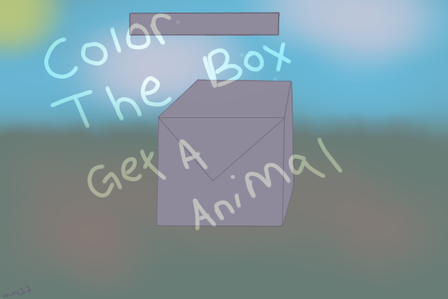 Color the box and get an animal!