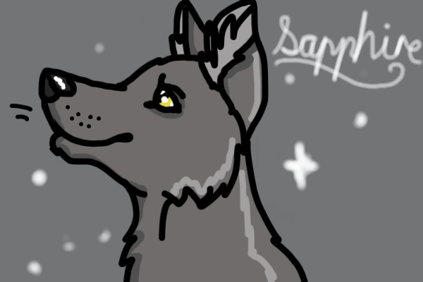 Sapphire WolfQuest charrie commission