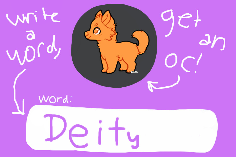 Write a word get an oc