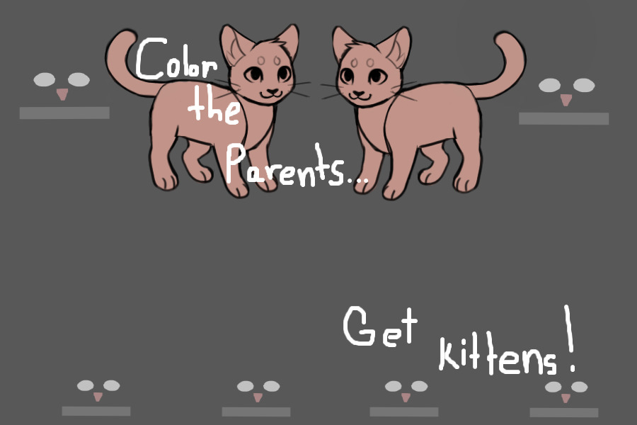 Color the Parents, Get Kittens!