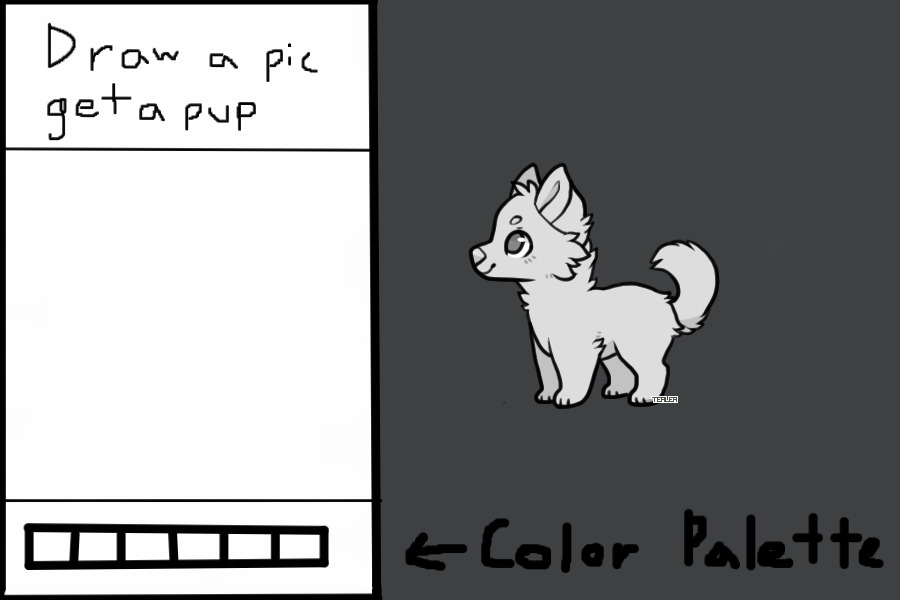 Draw a pic get a pup