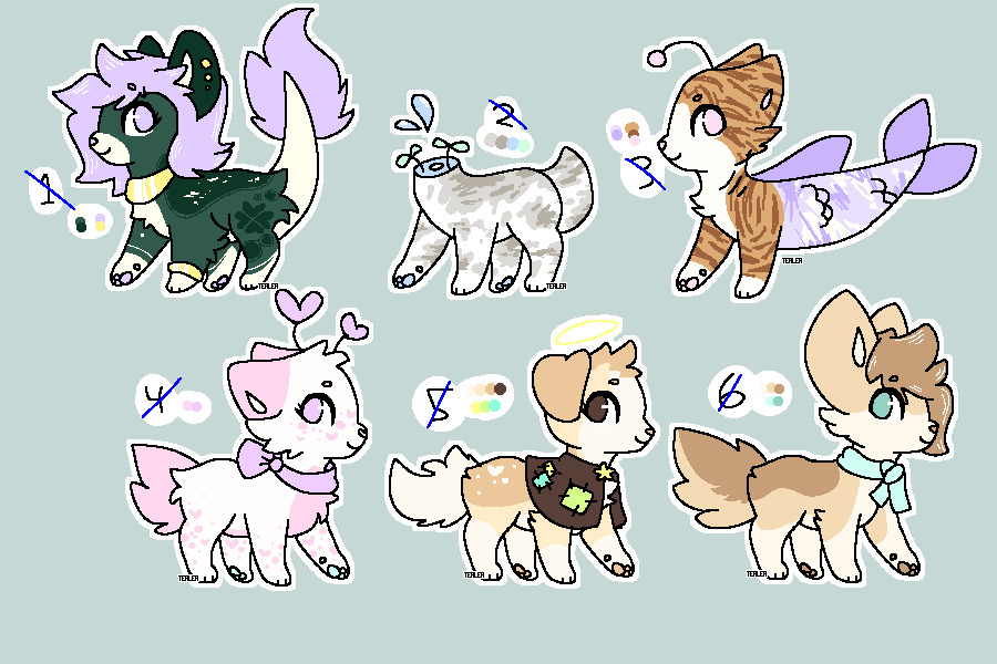 kitty adopts for chicken money 💜