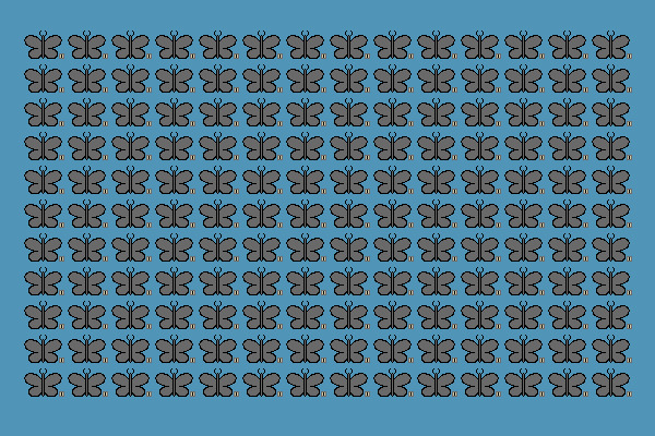 154 Pixel Butterfly Editable