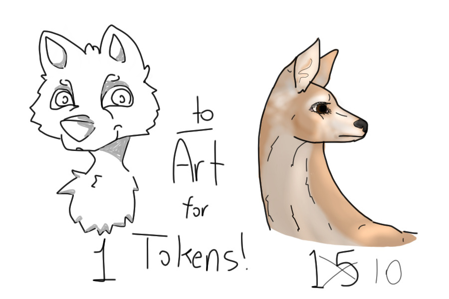 Art for Tokens, 1-10 tokens!