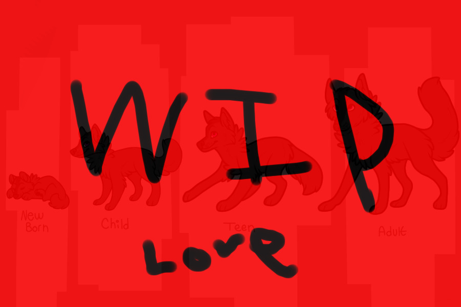 Wip Love wolf