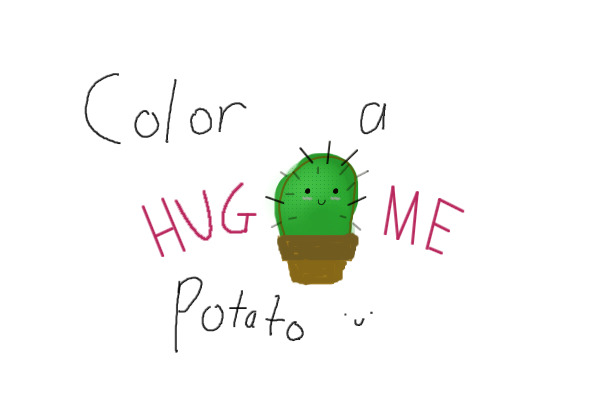 Color a Potato | Cactus - HUG ME