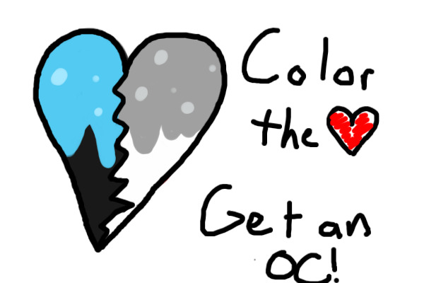 Colour the heart get an OC
