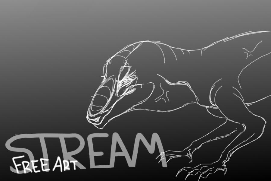 streaming! come get free art!