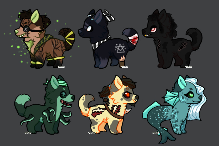 Custom Pirate doggos for SeriouslySpooki