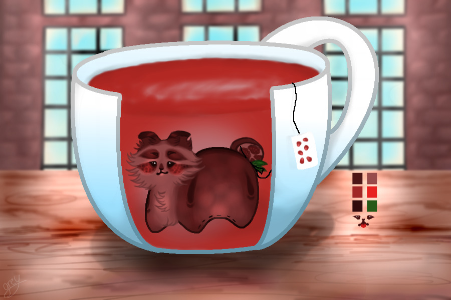 [051] Adopt | pomegranate tea