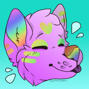 rainbow pup