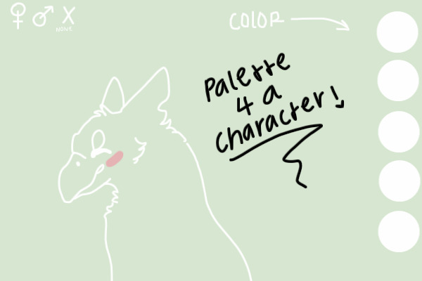 color the palette | get a character - open