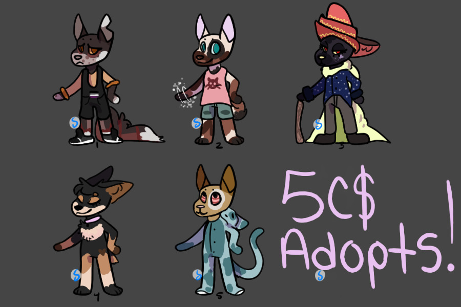 5c$ canine adopts 1/5 open :)