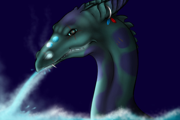 Ice and water dragon