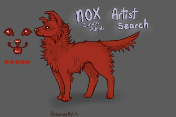 Nox | Canine Adopts | Artist Search | Temp Closed