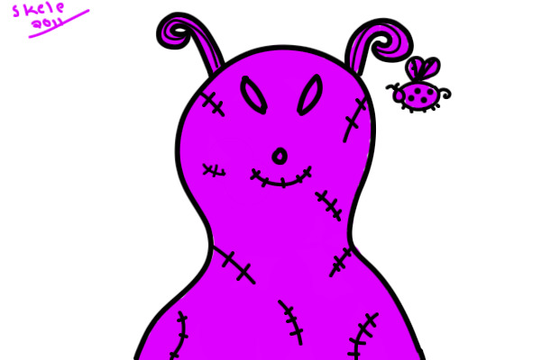 Alien plushie and ladybug {EDITABLE!}