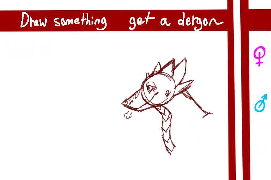 draw something get a dergon