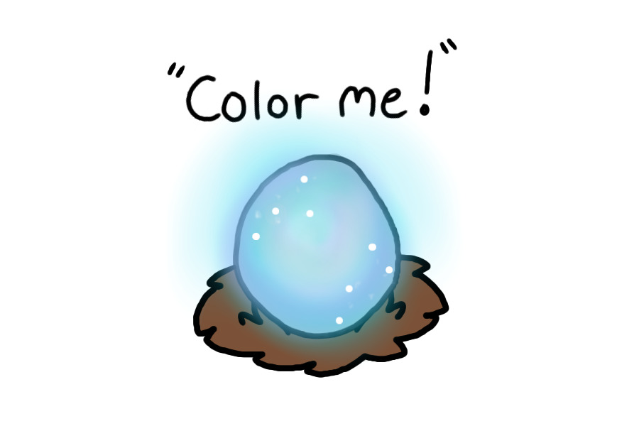 ~ COLOR IN THE EGG, GET A SURPRISE! ~
