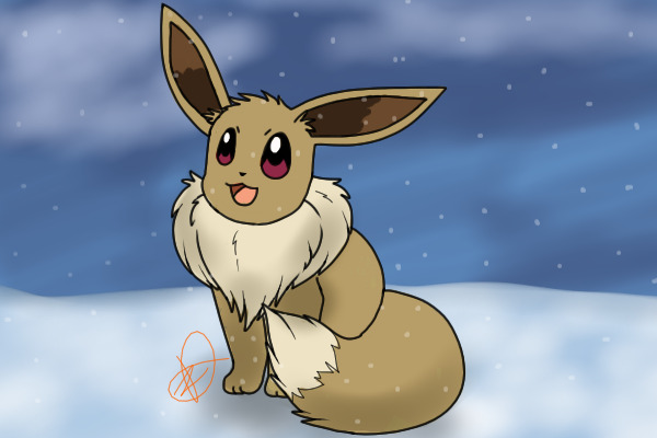 Snowy Eevee