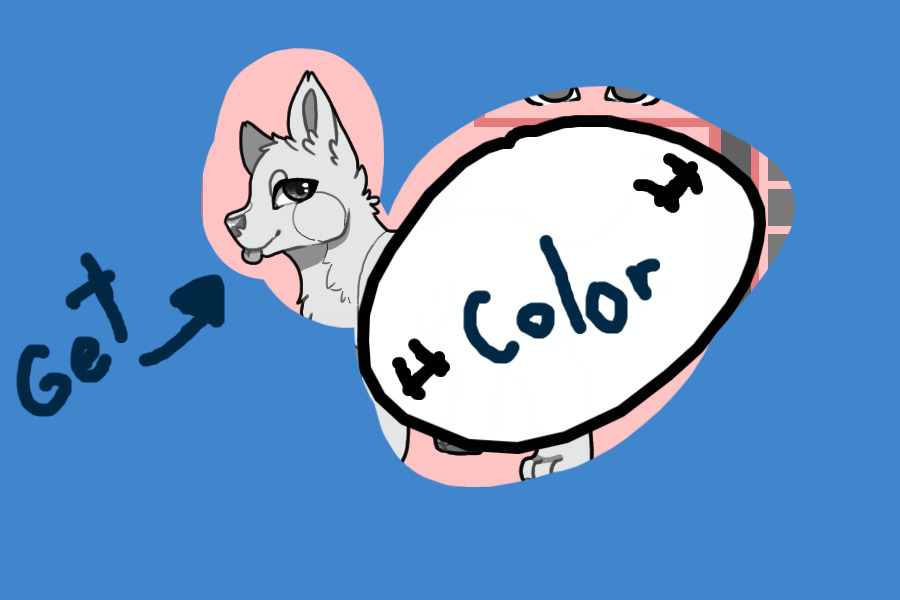 Color the Blob, Get a Wolf!