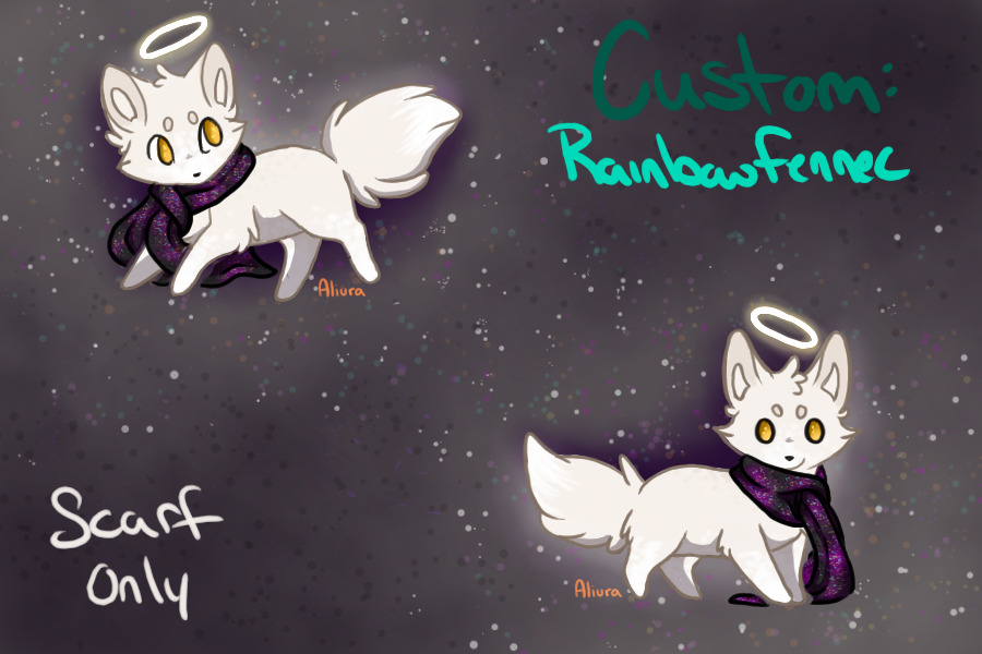 Pelt custom: RanbowFennec scarf