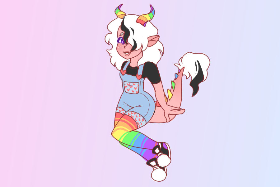 Rainbow Dragon girl