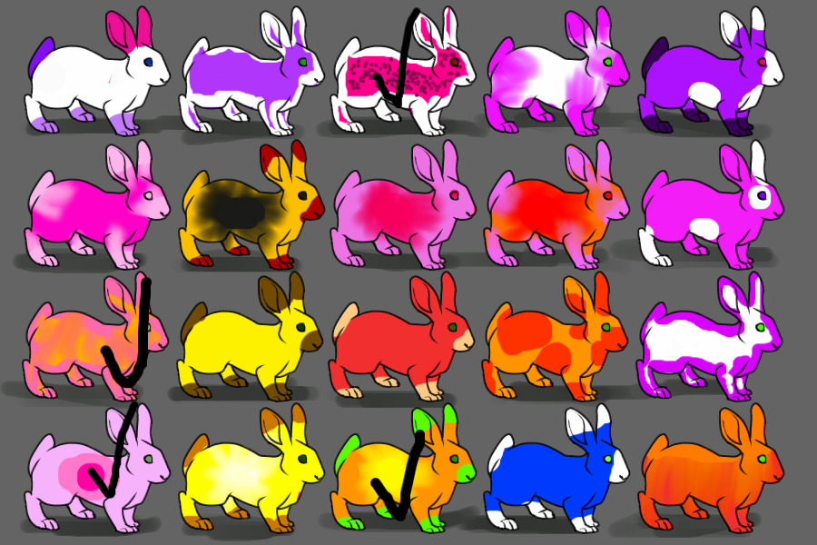 Bunny flower adoptables!