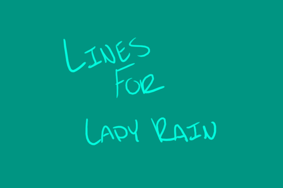Lineart for Raincloud