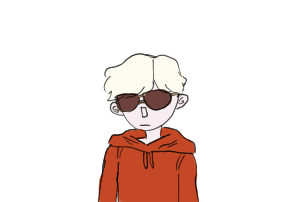 sad little albino man is unimpressed