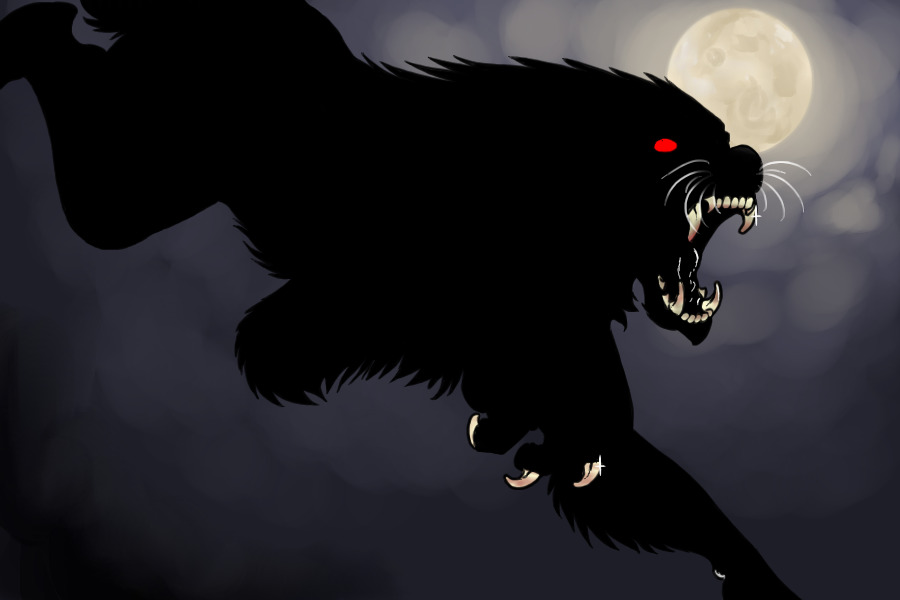 My cousin wanted a black werewolf so i did as told XD