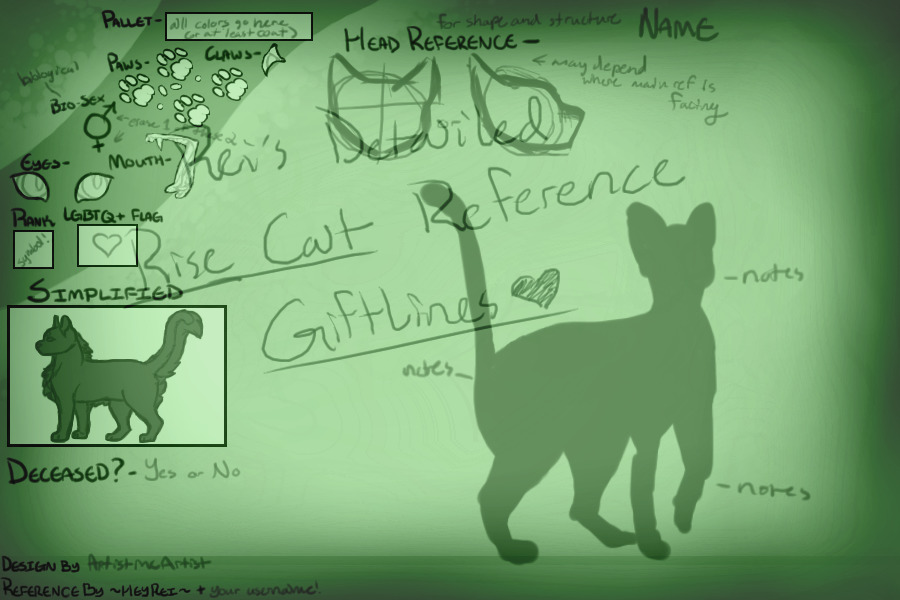 |Rei's Detailed RISE Cat Reference Giftlines|