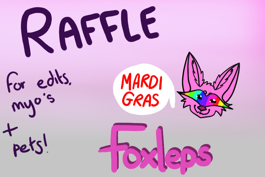 Foxleps - event - mardi gras - raffle
