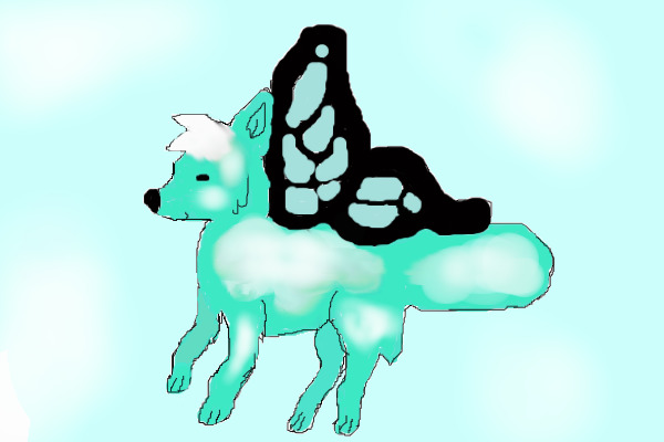 cloud butterfly wolf