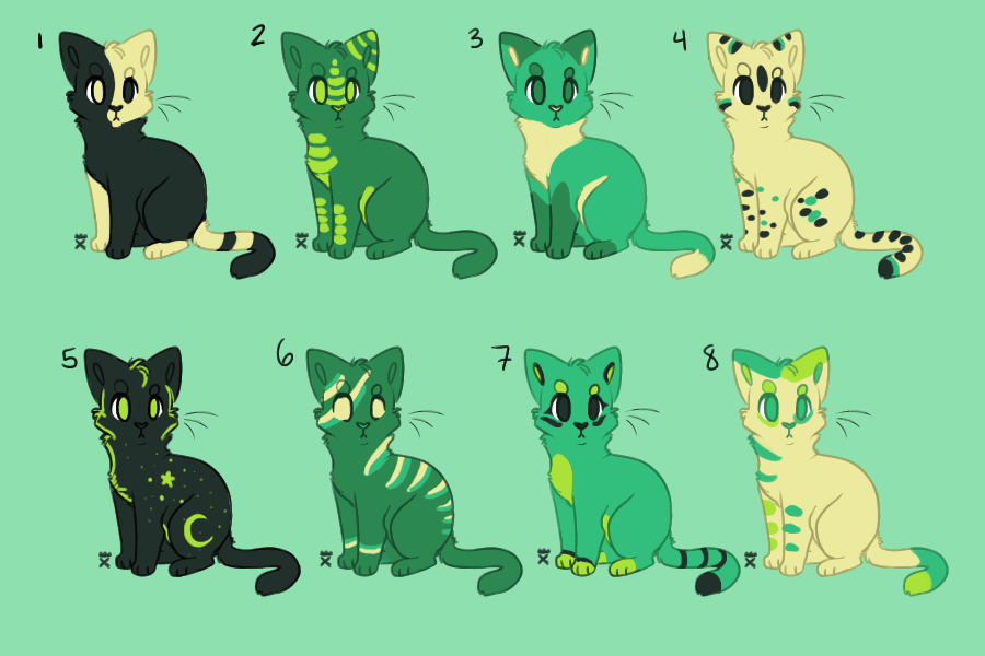 Cat Color Scheme Batch 2 (FOR SALE)