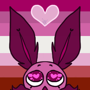lesbian pride moth icon!!
