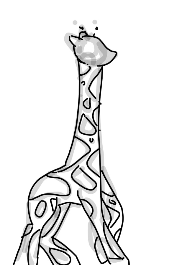 giraffe sketch