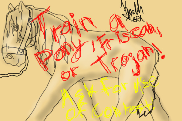 Traina friesan,pony, or trojian