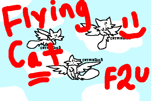 Flying Cat Editable