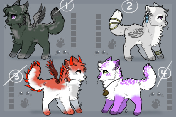 New Adoptables ^^ ALL ADOPTED WOOHOO :3